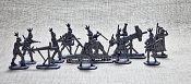 Солдатики из пластика Римский легион. Полевая артиллерия, 54 мм (8 шт, серебристый, пластик, б/к) Воины и битвы - фото