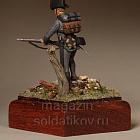 Сборная фигура из смолы SM 5420 Рядовой егерьского батальона. Австрия. 1809-1814 годы, 54 мм, SOGA miniatures