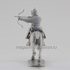 Сборная миниатюра из смолы Сибирско-татарский средний всадник, 28 мм, Аванпост
