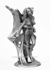 Миниатюра из олова 657 РТ Девушка (фэнтази), 54 мм, Ратник - фото