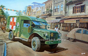 Сборная модель из пластика M43 ¾ ton 4x4 Ambulance truck (1/35) Roden - фото