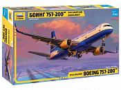 Сборная модель из пластика Пассажирский авиалайнер Боинг 757-200™, (1/144) Звезда - фото