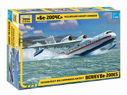 Сборная модель из пластика Российский самолет-амфибия Бе-200ЧС (1/144) Звезда