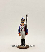 Миниатюра из олова Фузилер 61-го линейного полка. 1812-14 год Франция, Студия Большой полк - фото