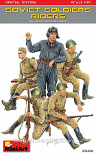 Сборные фигуры из пластика Едущие советские солдаты MiniArt (1/35) - фото