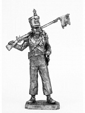 Миниатюра из олова 787 РТ Капрал вольтижеров французской пехоты 1812-15 год, 54 мм, Ратник - фото