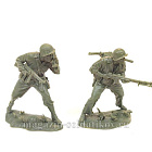 Солдатики из пластика Морпехи с тяжелым вооружением 1:32 Plastic Platoon