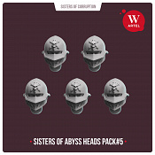 Сборные фигуры из смолы Sisters of Abyss Heads pack#5, 28 мм, Артель авторской миниатюры «W» - фото