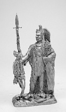 Миниатюра из олова 222 РТ Вождь пауни Парискаропа, 54 мм, Ратник - фото