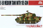 Сборная модель из пластика Germany WWII E-50 Medium Tank with 105 gun, (1:72), Modelcollect - фото