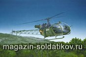 Сборная модель из пластика Вертолет SE 313 Алуэтт II 1:48 Хэллер - фото