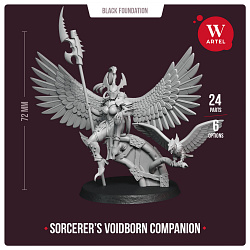 Сборные фигуры из смолы Sorcerer's Voidborn Companion, 28 мм, Артель авторской миниатюры «W»