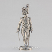 Сборная миниатюра из металла Офицер гренадерской роты, идущий, Франция, 28 мм, Аванпост - фото